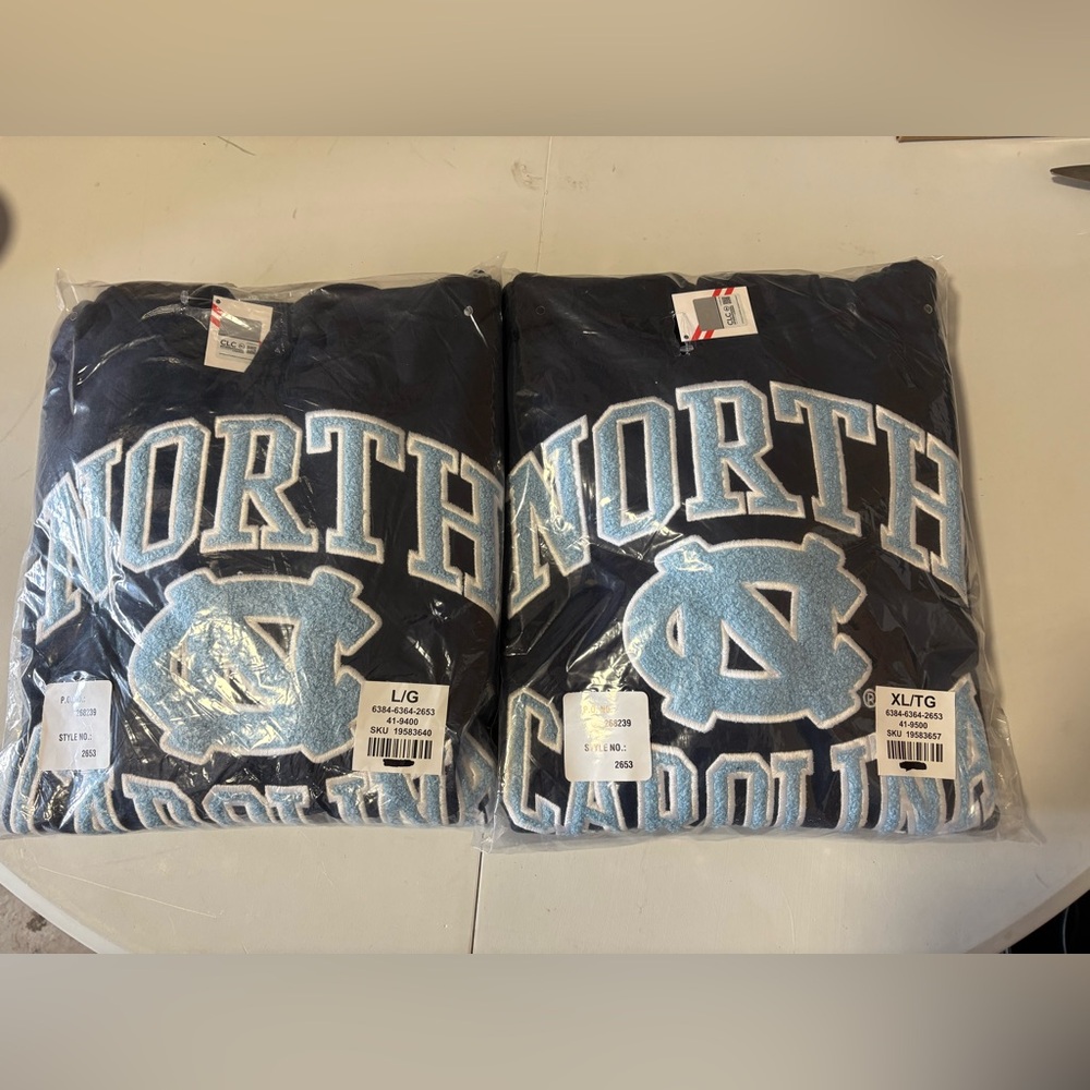 North Carolina Tar Heels NCAA Licensed Hoodie UNC Sweater College New with Tags